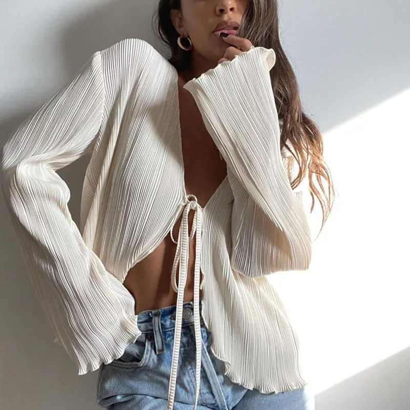 Muse Pleat Top
