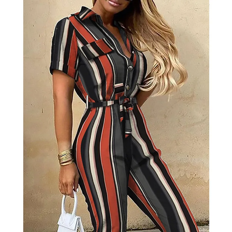 Reva Stripe Jumpsuit