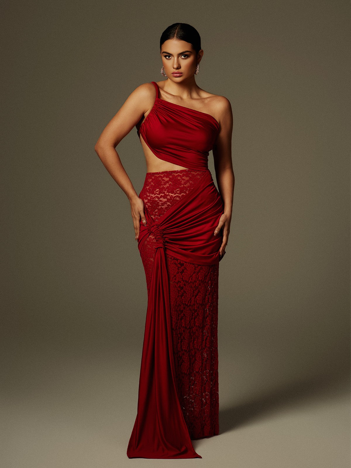 Velour Lace Gown