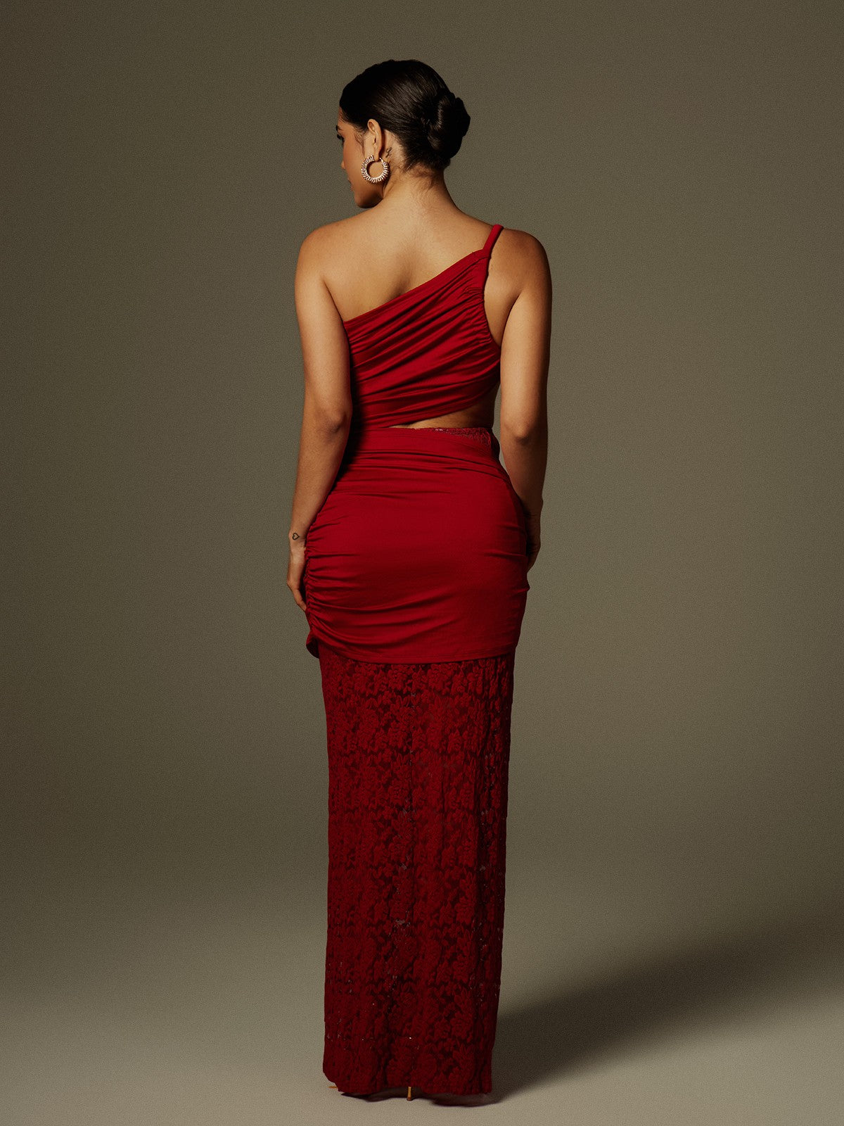 Velour Lace Gown