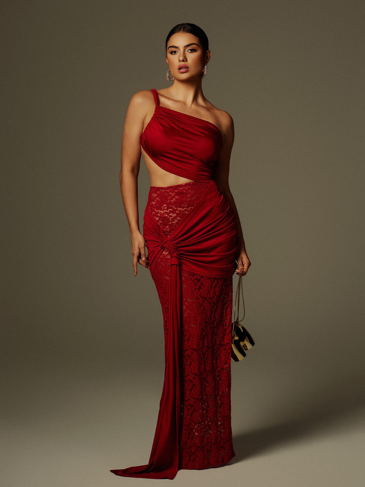 Velour Lace Gown