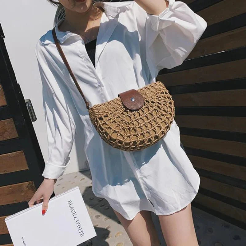 Isla Straw Purse